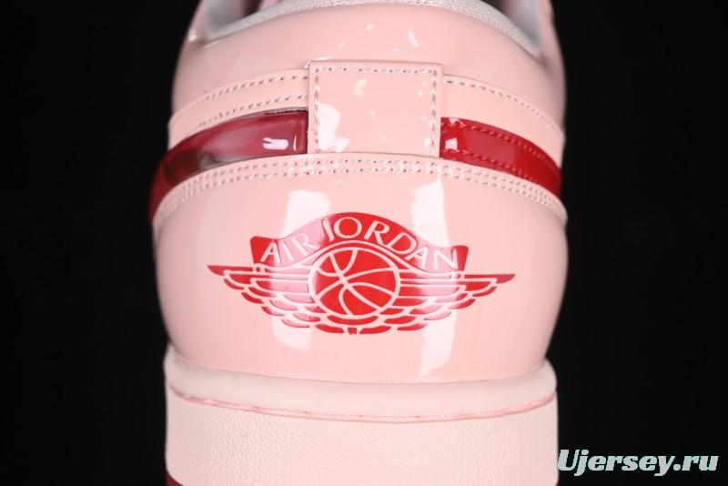 Nike Air Jordan 1 Low AJ1 Valentine's Day Jelly Pink Low-Top Lifestyle Basketball Shoes - HF3174-600
