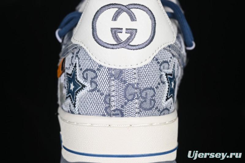 Nike Air Force 1 '07 Low Blue Star Casual Sneakers - BD0077-222