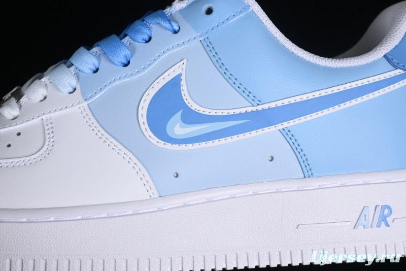 Nike Air Force 1 '07 Low Triple Color Gradient Minimalist Hand-Drawn Casual Sneakers - CW2288-951