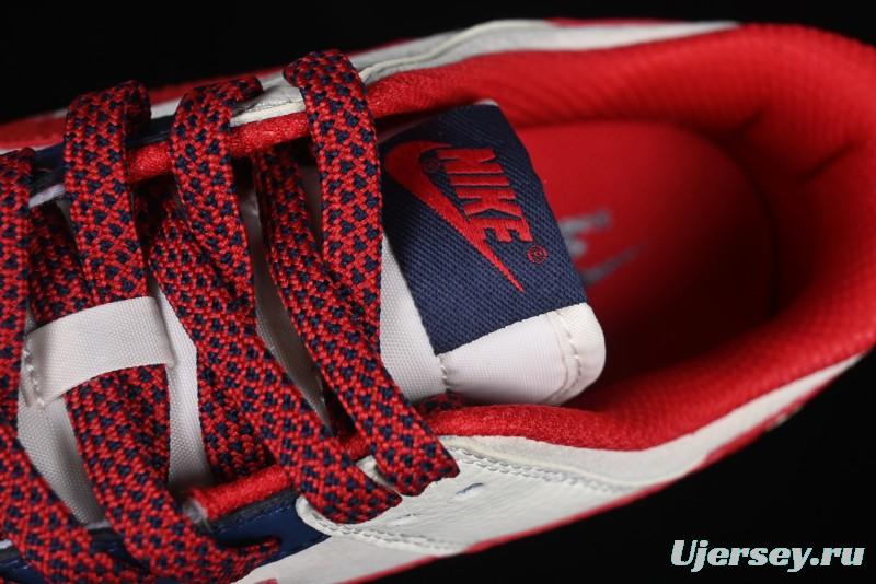 Nike SB Dunk Low Edison Chen Collaboration Blue Red Swoosh Anniversary Custom Low-Top Casual Skate Shoes - DJ2024-099
