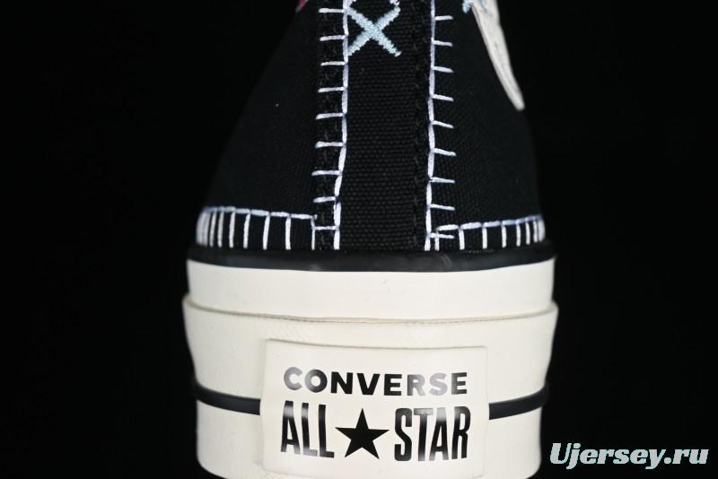 Converse All Star Lift Platform Sneakers with Daisy Stitch Detail - A08731C