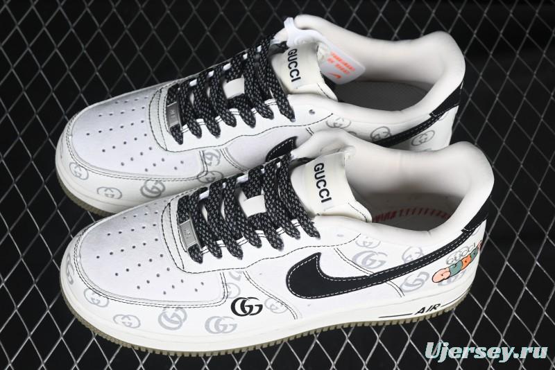 Nike Air Force 1 '07 Low Gucci Collaboration Classic Pattern Low-Top Casual Sneakers - CH6336-516