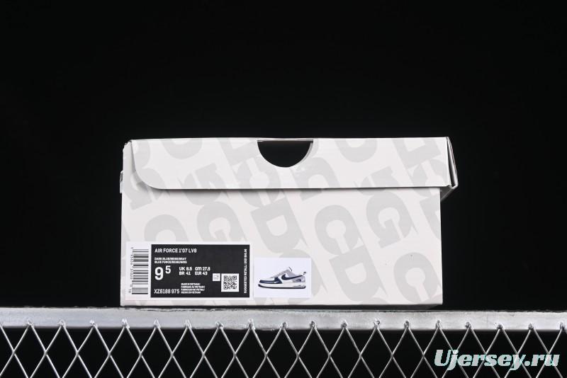 Nike Air Force 1 '07 Low The North Face Collaboration Beige Grey Navy Swoosh Casual Sneakers - XZ6188-975