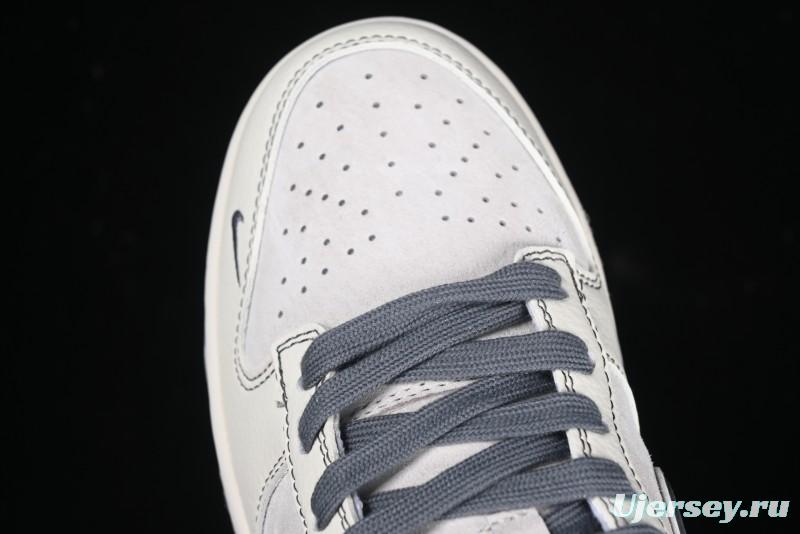 Nike SB Dunk Low Supreme Anniversary Customized Casual Skate Shoes with Double Mini Swoosh - XX3168-303