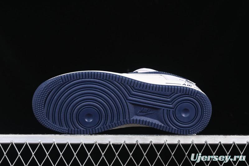 Nike Air Force 1 '07 Low The North Face Collaboration Blue Swoosh Logo Casual Sneakers - XZ6188-913