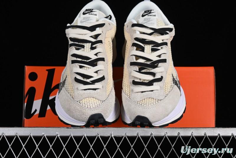 Nike Sacai VaporWaffle 3.0 Deconstructed Sneakers with Overlapping Swoosh and Dual Tongue - CV1363-101