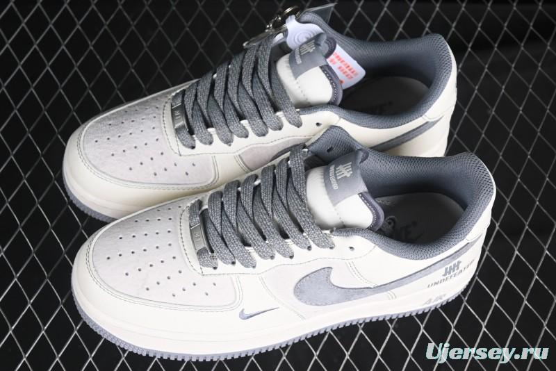 Nike Air Force 1 '07 Low UN Collaboration Pigskin Grey Stitch Low-Top Casual Sneakers - BB7518-018