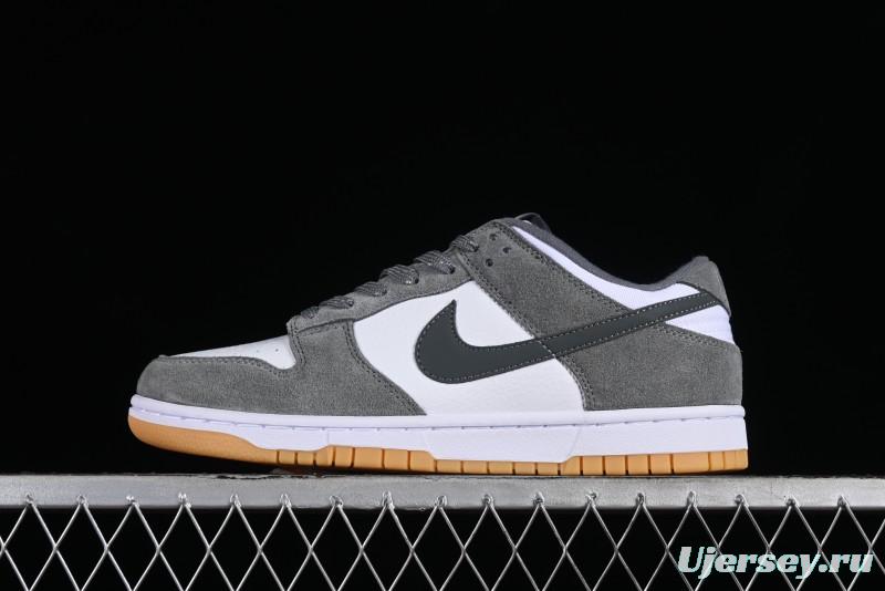 Nike Dunk Low SB Grey Gum Retro Skate Shoes with Suede Overlays - FV0389-100