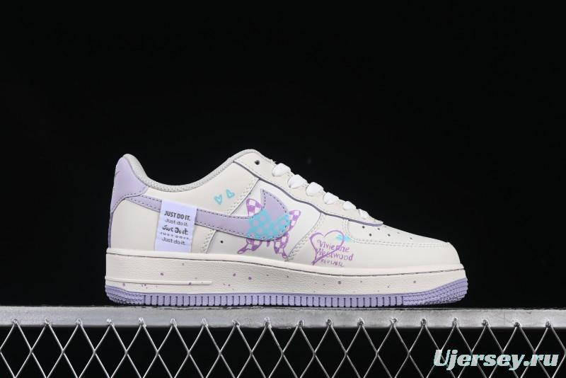 Nike Air Force 1'07 Low Casual Sneakers Purple Butterfly - FB1839-213