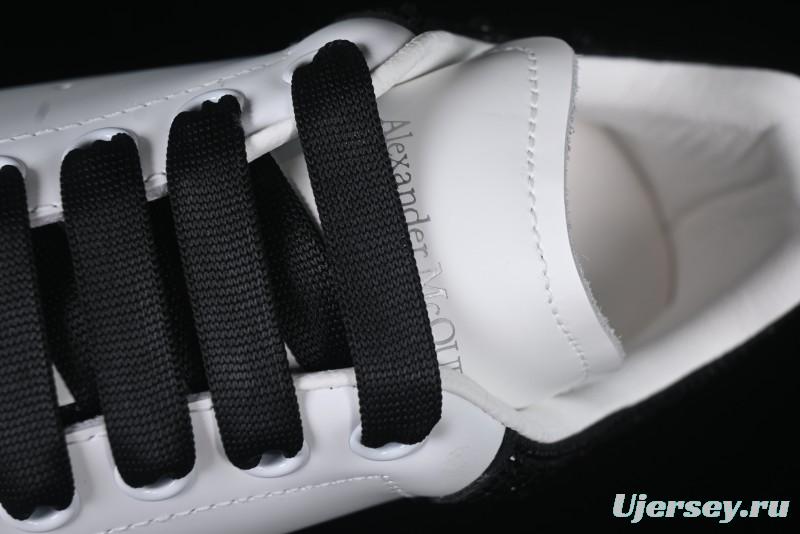 Alexander McQueen Oversized Sneakers with Black Suede Heel Detail - D.E5