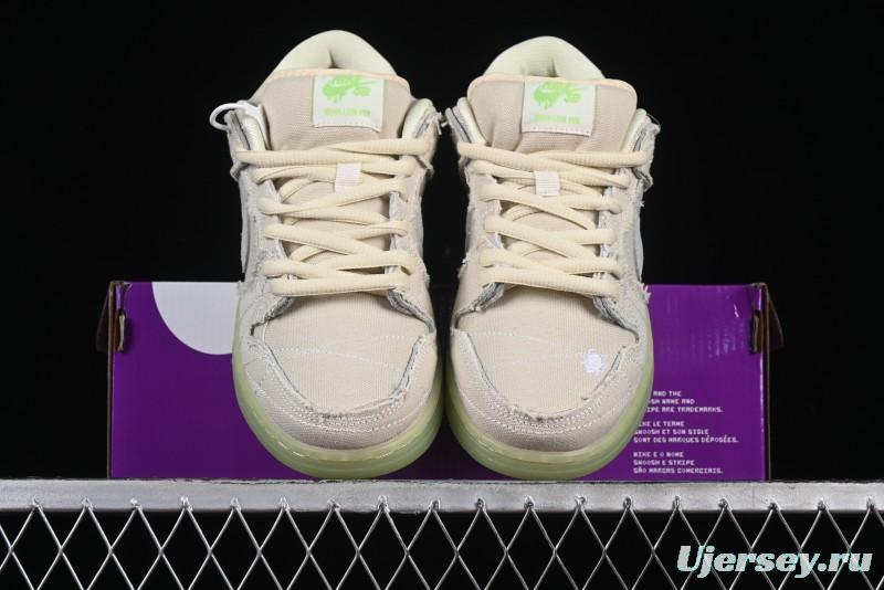 Nike SB Dunk Low "Mummy" Casual Skate Shoes with Tear-Away Fabric and Egyptian Theme - DM0774-111