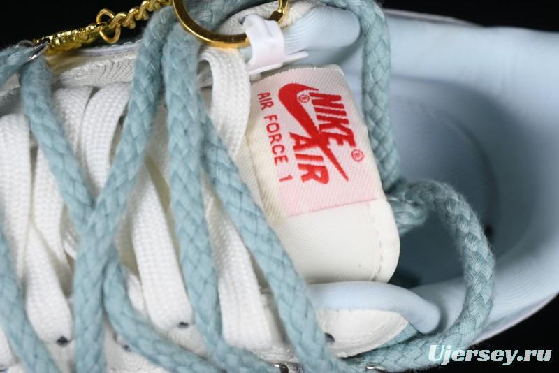 Nike Air Force 1 '07 Low Green Snake Lace-Up Casual Sneakers - KK1988-023