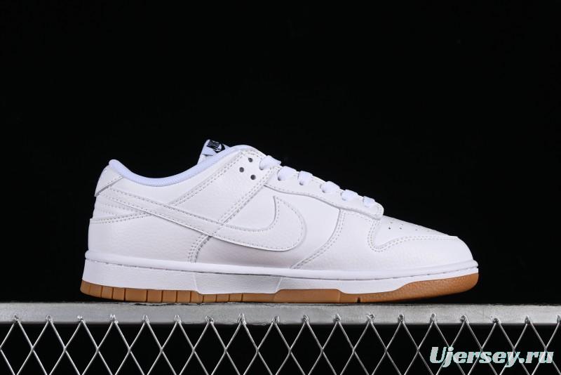 Nike SB Dunk Low Casual Skate Shoes with White and Gum Sole - 311369-100