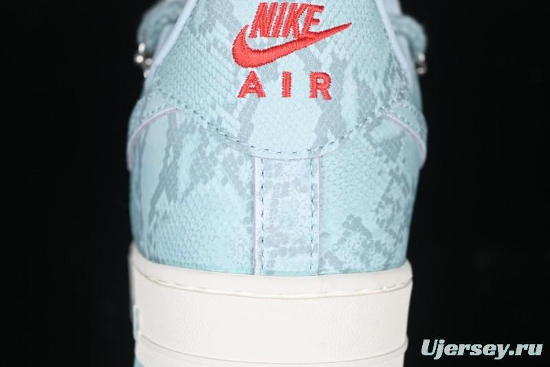 Nike Air Force 1 '07 Low Green Snake Lace-Up Casual Sneakers - KK1988-023
