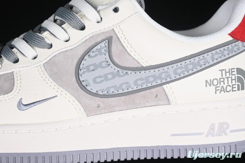Nike Air Force 1 '07 Low The North Face x CDG Retro Casual Sneakers with Full-Length Air Cushion - DM6688-049