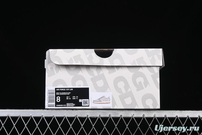 Nike Air Force 1 '07 Low The North Face Collaboration Light Blue Gum Sole Low-Top Casual Sneakers - DM6688-022