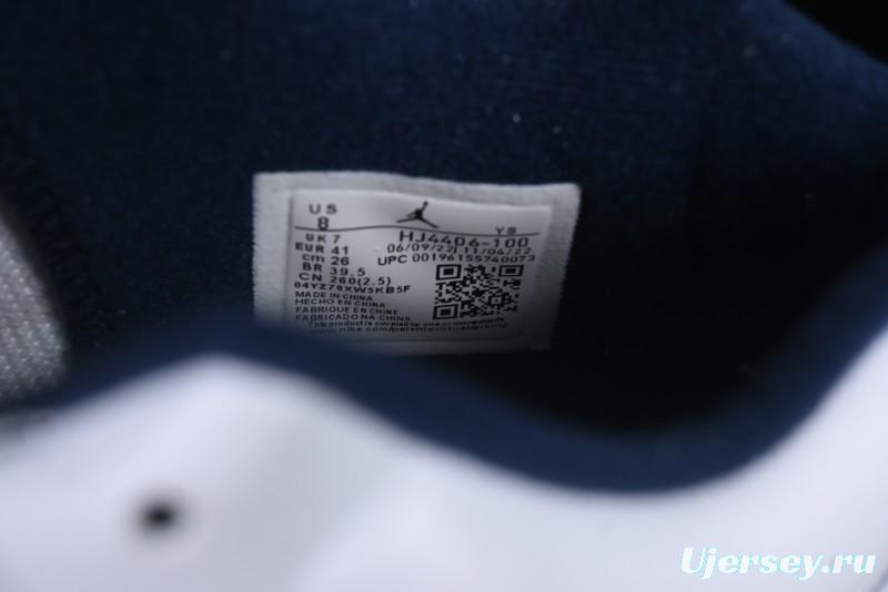 Nike Air Jordan Stadium 90 AJ Casual Sneakers with Midfoot Mesh Panels and Shark Tooth Design - HJ4406-100