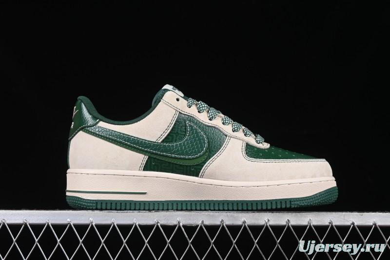 Nike Air Force 1 '07 Low The North Face Collaboration Green Snake Scale Casual Sneakers - DM6688-015