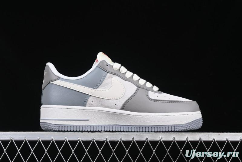 Nike Air Force 1 '07 Low Supreme Collaboration Polka Dot Swoosh Casual Sneakers - DM6688-023