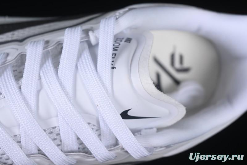 Nike Zoom Fly 6 Lightweight Responsive Running Shoes with React Foam and Carbon Fiber Plate - FN8454-100