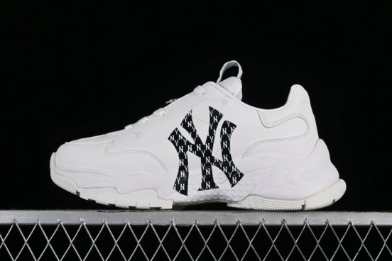 MLB Bigball Chunky Mono New York Yankees Thick Sole Casual Sneakers - 32SHCM01150W