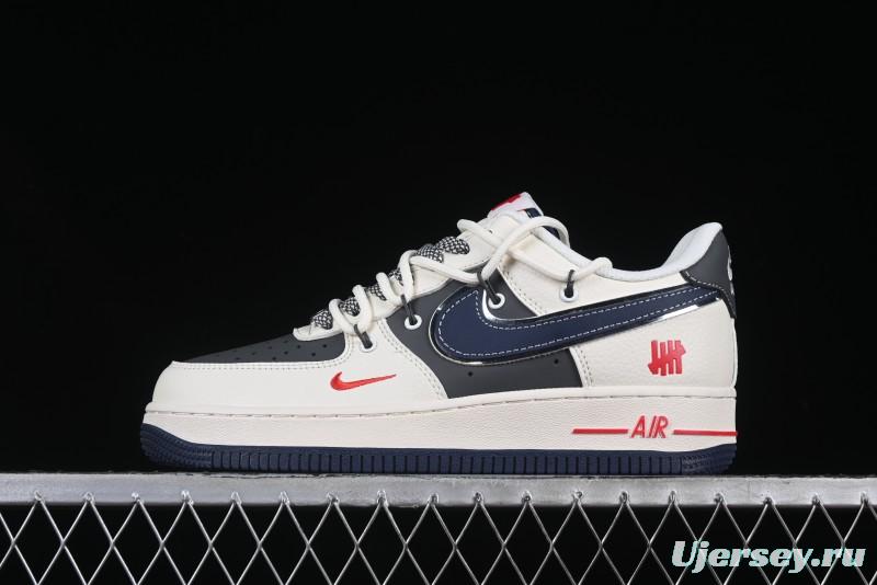 Nike Air Force 1 '07 Low UN Collaboration White Blue Lace-Up Casual Sneakers - SJ1198-103
