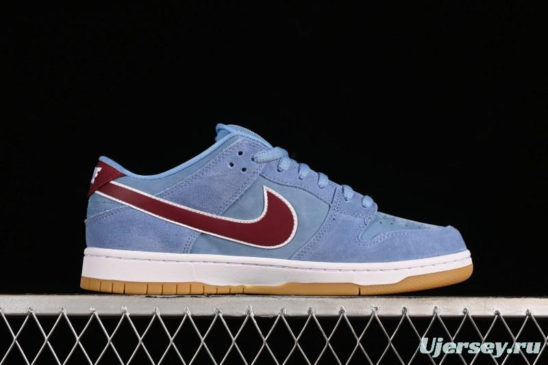 Nike SB Dunk Low "Phillies" Suede Casual Skate Shoes - DQ4040-400