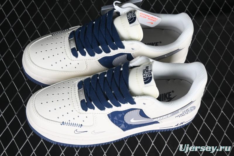 Nike Air Force 1 '07 Low The North Face Collaboration Off-White Blue Diamond Casual Sneakers - DM6688-001