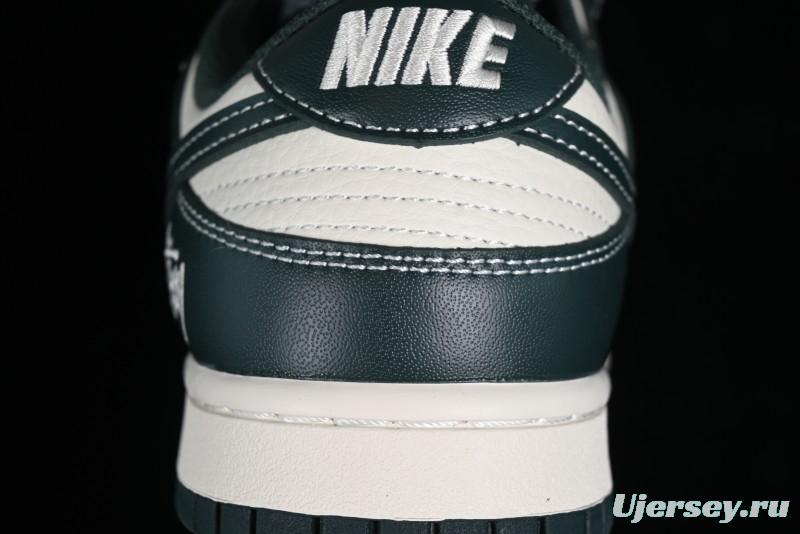 Nike SB Dunk Low Stussy Collaboration - Navy Starry Sky Anniversary Custom Low-Top Casual Skate Shoes - BB9898-003