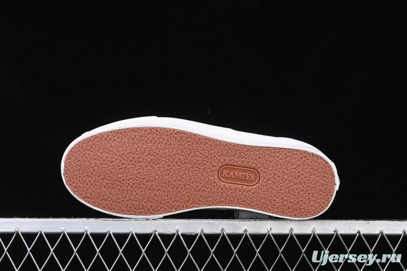 Kamiya Vulcanize Sneaker 23AW High-End Line Mihara Yasuhiro Dissolve Black White Suede Casual Low-Top Canvas Shoes - M.C3