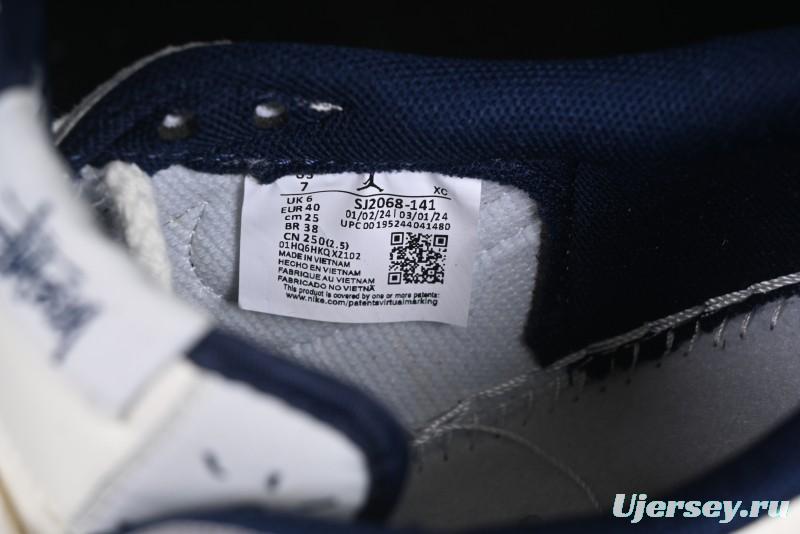 Nike Travis Scott x Fragment Design x Air Jordan 1 Low OG SP AJ1 Retro Sneakers - SJ2068-141