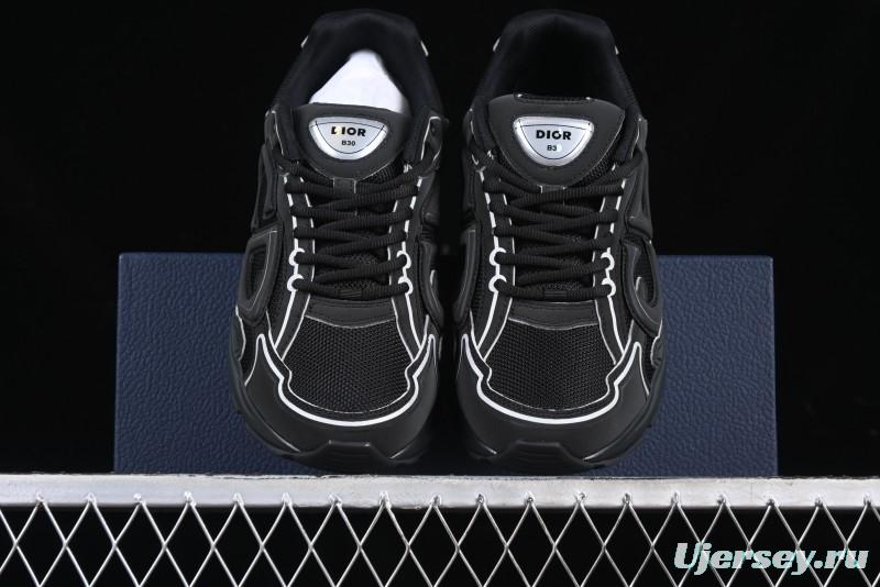 Dior B30 Sneakers with Reflective CD30 Logo - CD30