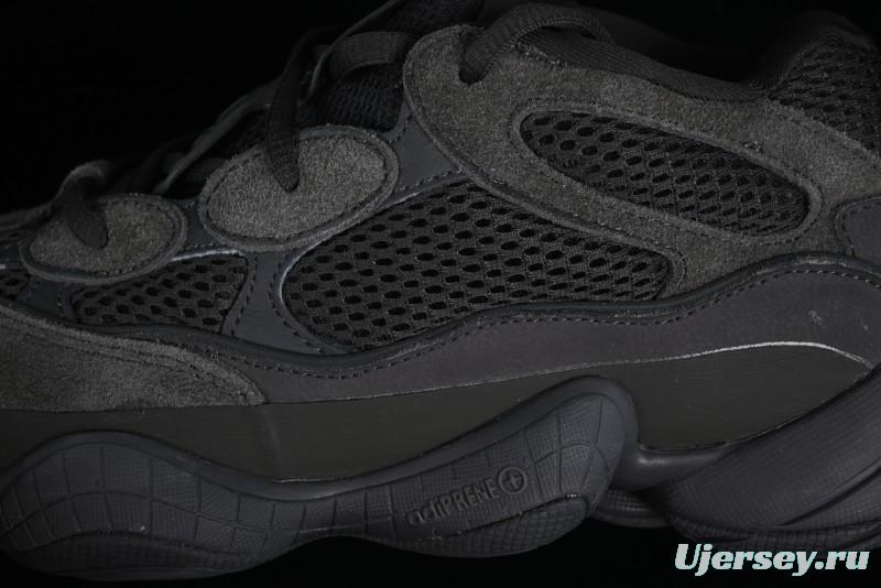 Adidas Yeezy 500 Black Casual Running Shoes - F36640