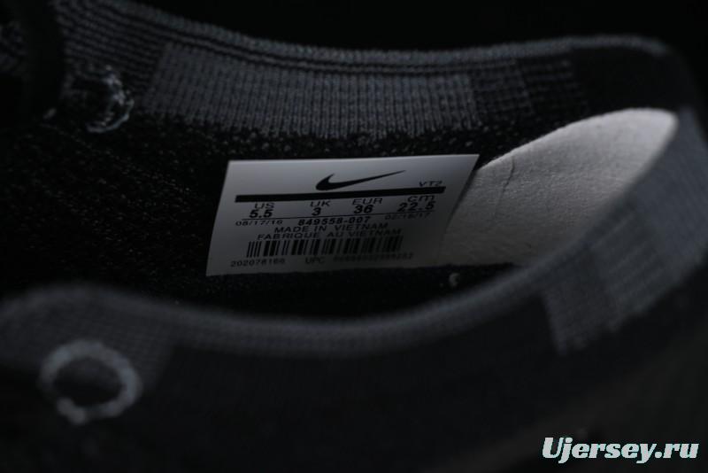 Nike Vapormax Flyknit Breathable Casual Running Shoes with Full-Length Air Cushion - 849558-007