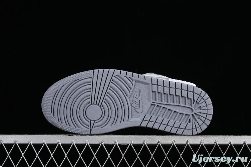 Nike Air Jordan 1 Low AJ1 Retro Basketball Shoes with Panda Mischief Modern Floral Design - 553560-053