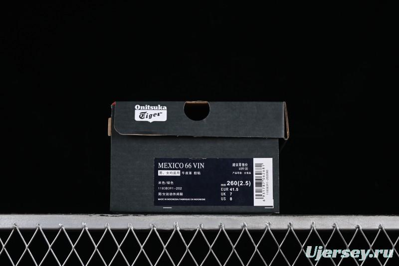 Onitsuka Tiger Mexico 66 Low-Top Leather Casual Running Shoes - 1183B391-202