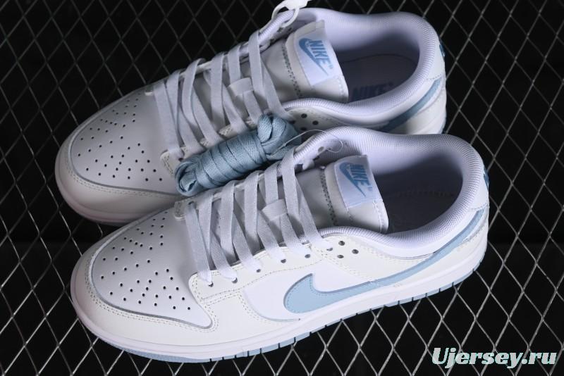 Nike SB Dunk Low Light Blue White Skateboarding Shoes - DV0831-109