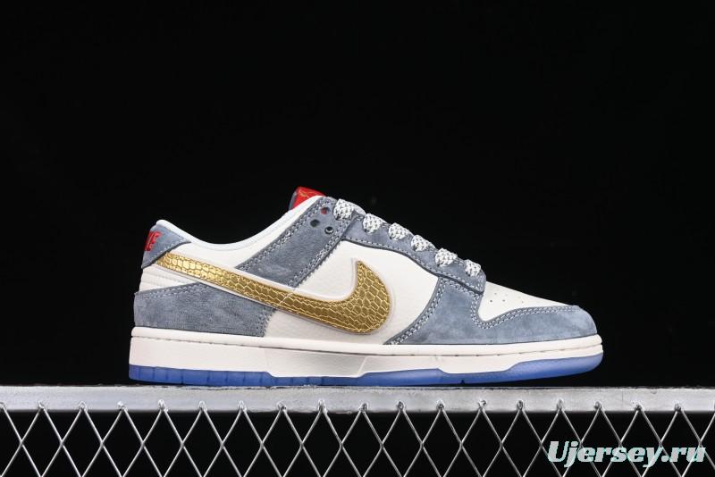 Nike SB Dunk Low Year of the Snake Limited Edition - Gold Snake Anniversary Custom Low-Top Casual Sneakers - XX3168-116