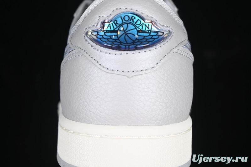 Nike Air Jordan 1 Low OG CNY AJ1 Snake Year Limited Silver Snake Low-Top Retro Basketball Shoes - HF3144-100