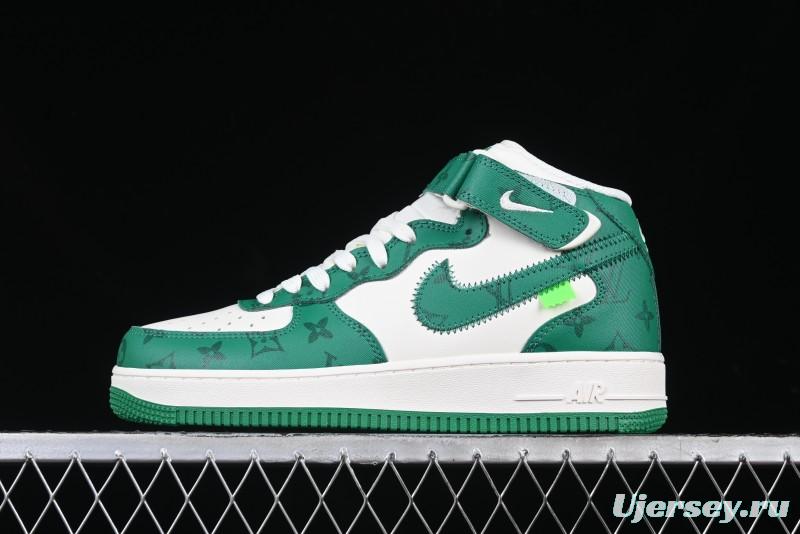 Nike Air Force 1 '07 Mid Casual Sneakers in Green - LL0222-002