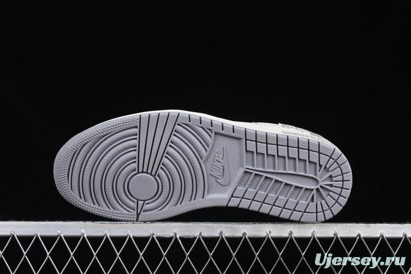 Nike Travis Scott x Fragment Design x Air Jordan 1 Low OG SP AJ1 Retro Casual Sneakers - DM7866-048