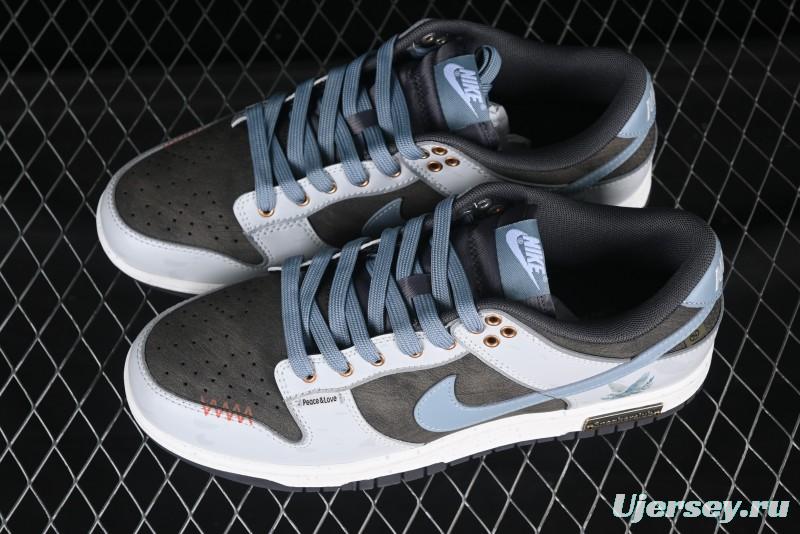 Nike SB Dunk Low Peace Dove Anniversary High-End Custom Low-Top Casual Skate Shoes - GB1220-010