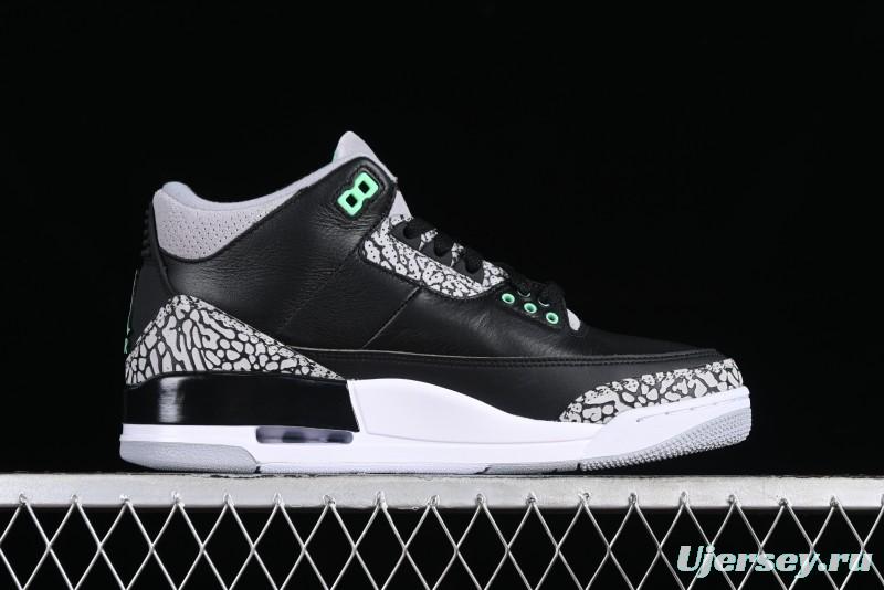 Nike Air Jordan 3 Retro Sneakers Green Glow - CT8532-031