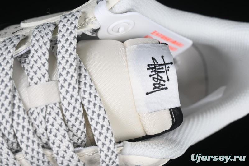 Nike Air Force 1 '07 Low Stussy Collaboration - Black White Casual Sneakers - XZ6188-671