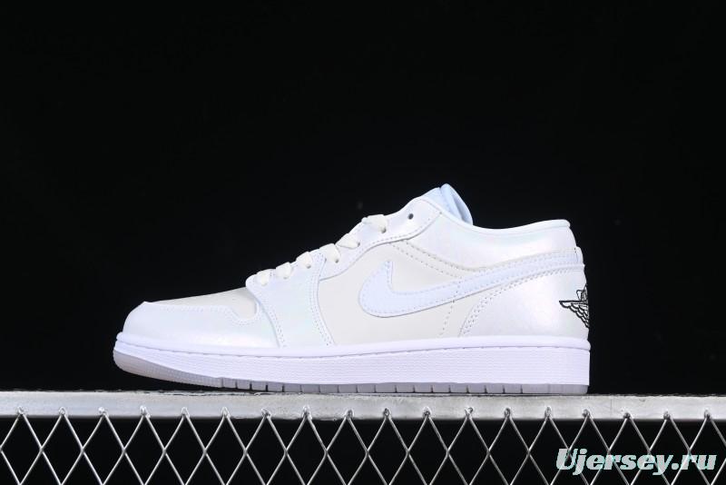 Nike Air Jordan 1 Low "Year of the Snake 2025" AJ1 Basketball Shoes with Iridescent Pearl Finish - HF4080-001