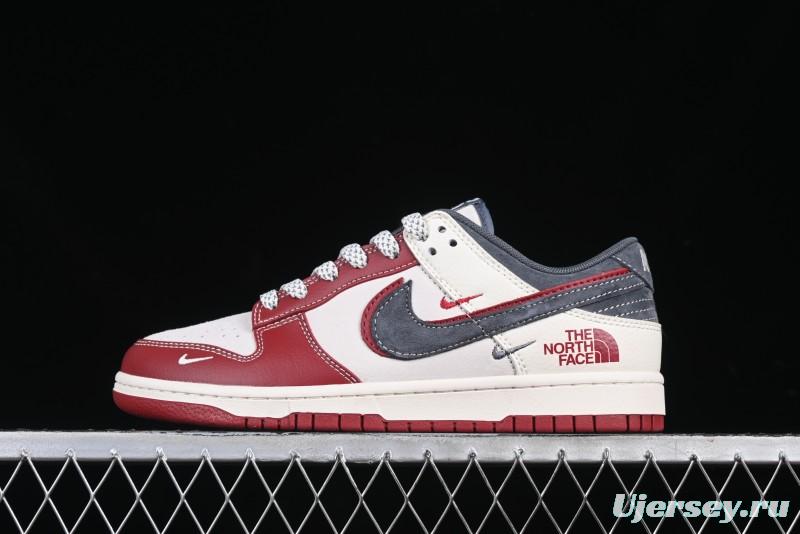 Nike SB Dunk Low The North Face Collaboration Anniversary Edition Custom Low-Top Casual Sneakers - DM6868-042