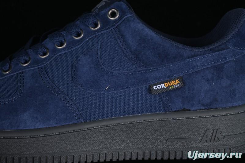Nike Air Force 1 '07 Low Casual Sneakers in Light Blue with Full-Length Air Cushion - HQ3822-400