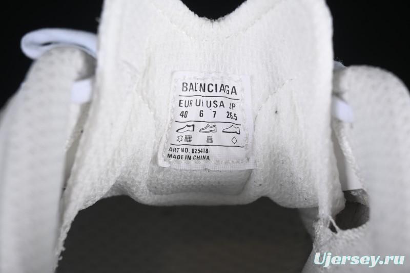 Balenciaga Monday Leather Round Toe Lace-Up Low-Top Lifestyle Sneakers - WDTSC9110