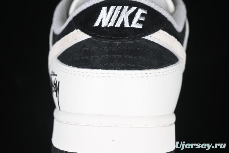 Nike SB Dunk Low Stussy Collaboration - High-End Custom Anniversary Edition Low-Top Casual Skate Shoes SF1029-402
