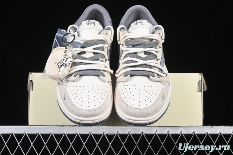 Nike Travis Scott x Fragment Design x Air Jordan 1 Low OG SP AJ1 Stussy Collaboration - DM9288-004